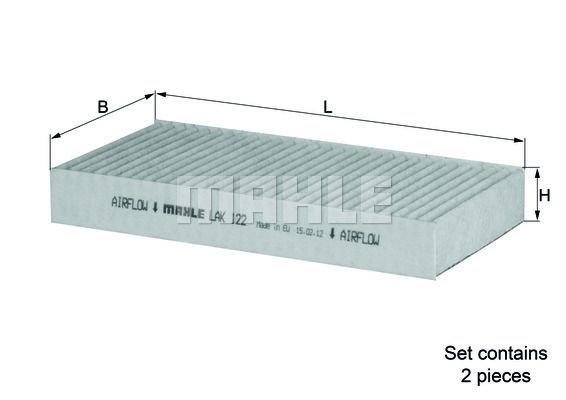 WILMINK GROUP filtras, salono oras WG1215565